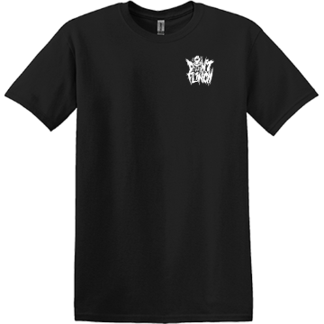 Don't Flinch Logo Tee — Black front